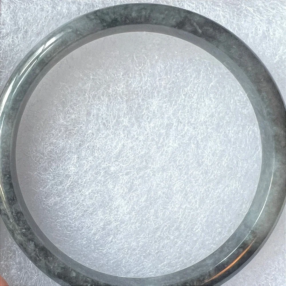 Wuji Grade A Jadeite Jade Bangle Bracelet Certified 38.31g 1.66 RI